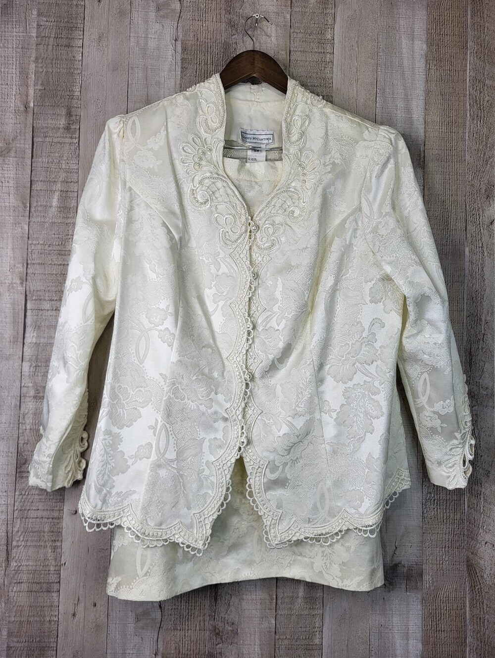 Scott McClintock Jacket/Skirt Set. Beautiful Beaded Details. Size 18W